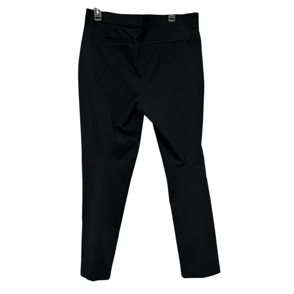 Banana Republic Men's Jet Black Tech Performance Slim Fit City Pants Size 35x30